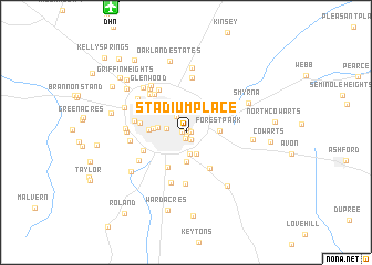 map of Stadium Place