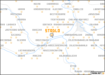 map of Stadło