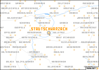 map of Stadtschwarzach