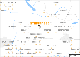 map of Staffansbo