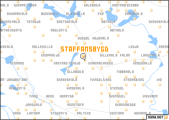 map of Staffansbygd