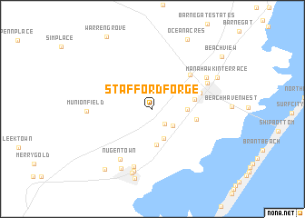 map of Stafford Forge