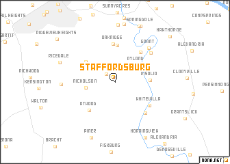 map of Staffordsburg