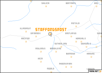 map of Staffordʼs Post