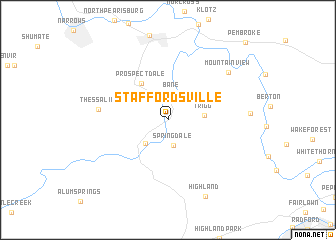 map of Staffordsville