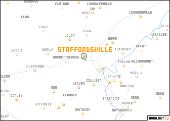 map of Staffordsville