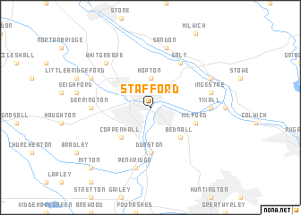 map of Stafford