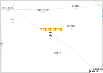 map of Stag Creek