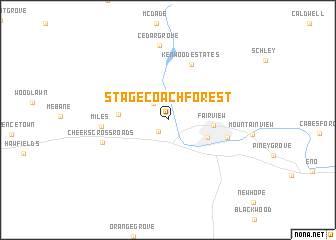 map of Stagecoach Forest