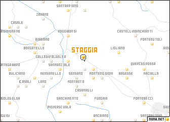 map of Staggia