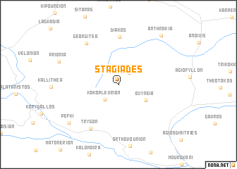 map of Stagiádes