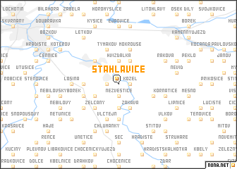 map of Stáhlavice