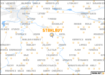 map of Šťáhlavy