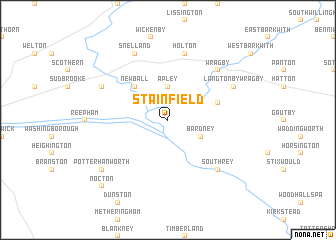 map of Stainfield