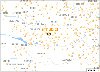 map of Stajčići