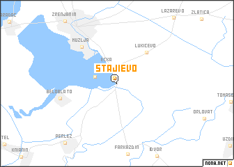 map of Staji°evo