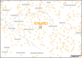 map of Stajinci