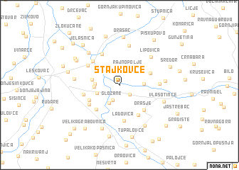 map of Stajkovce