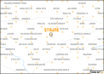 map of Stajne