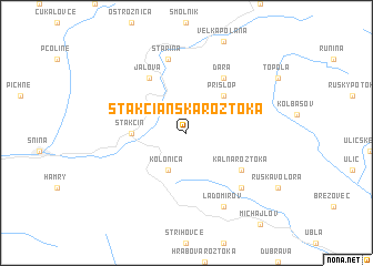 map of Stakčianska Roztoka