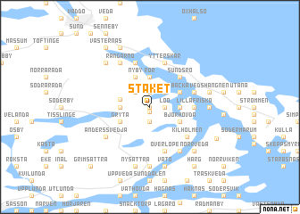 map of Stäket