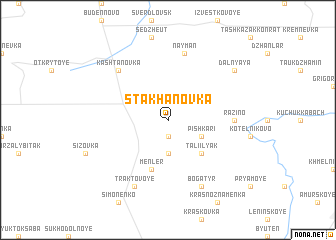 map of Stakhanovka