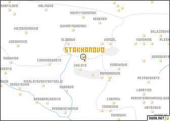 map of Stakhanovo