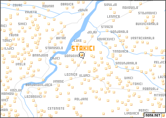 map of Stakići