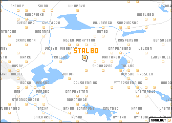 map of Stålbo