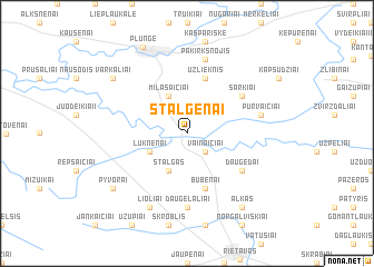 map of Stalgėnai