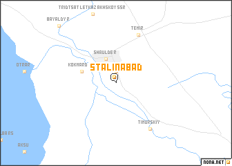 map of Stalinabad