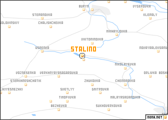 map of Stalino