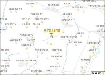 map of Stalino