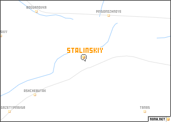 map of Stalinskiy