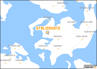 map of Stalinskoye