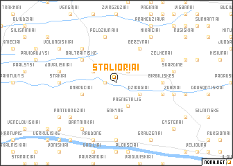 map of Stalioriai