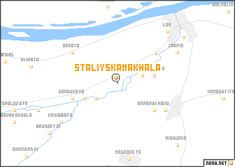 map of Staliyska Makhala