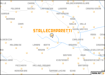 map of Stalle Comparetti