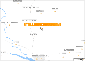 map of Stallings Crossroads