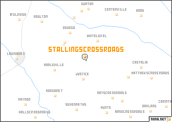 map of Stallings Crossroads