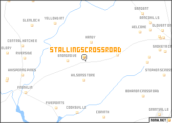 map of Stallings Crossroad