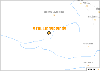 map of Stallion Springs