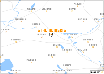 map of Stalnioniškis