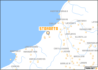 map of Sta Marta