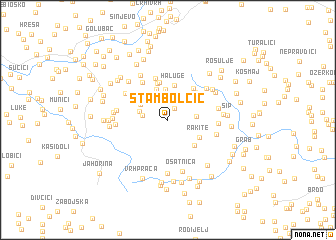 map of Stambolčić