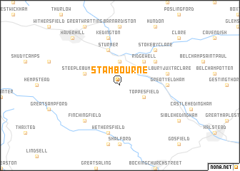 map of Stambourne