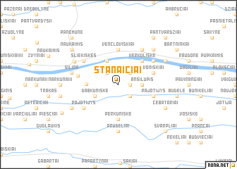 map of Stanaičiai