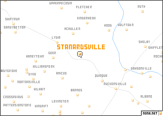 map of Stanardsville