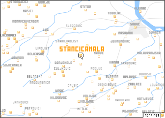 map of Stančica Mala