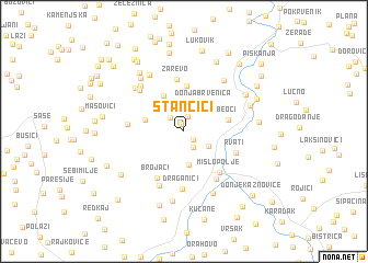 map of Stančići